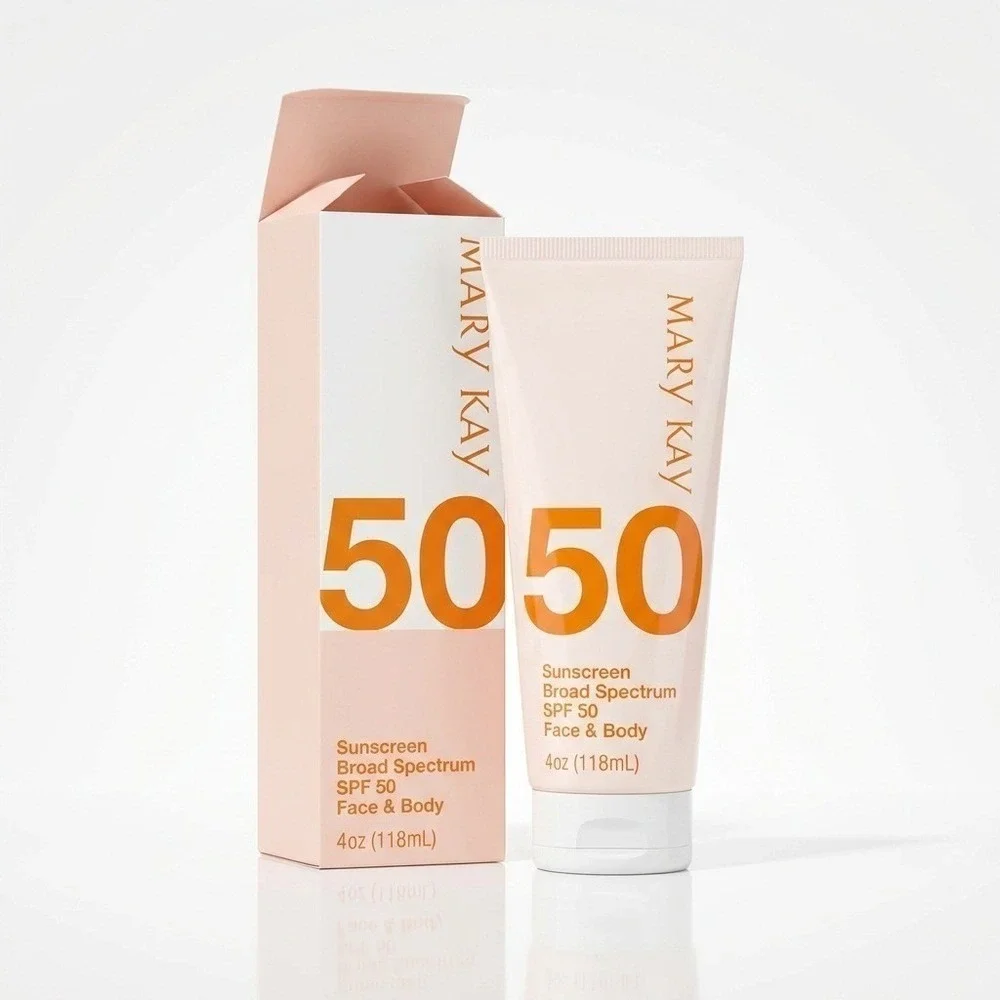 MARY KAY Sunscreen SPF 50 Face & Body Broad Spectrum 4 Oz NEW